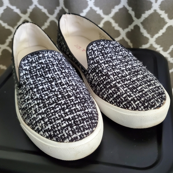 J. Crew Factory Shoes - J Crew Factory Tweed Slip On Loafers 8